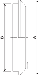 H-16A-14-3-316L-7 - H-LINE MALE SOLID END CAP