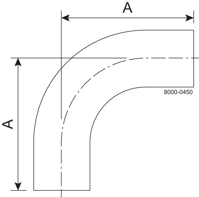 B2S-1 1/2-304L-7 - 90-WELD BEND POLISHED ID/OD