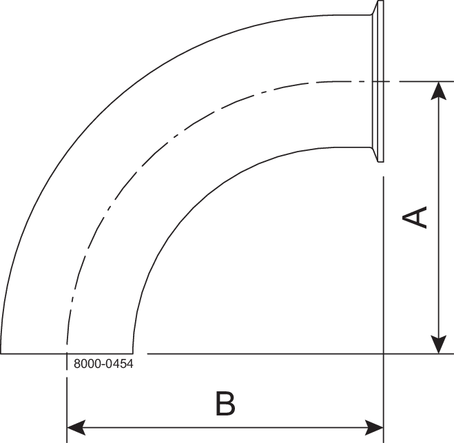 L2CM-1 1/2-304-7. - 90-TC X WELD, POLISHED ID/OD