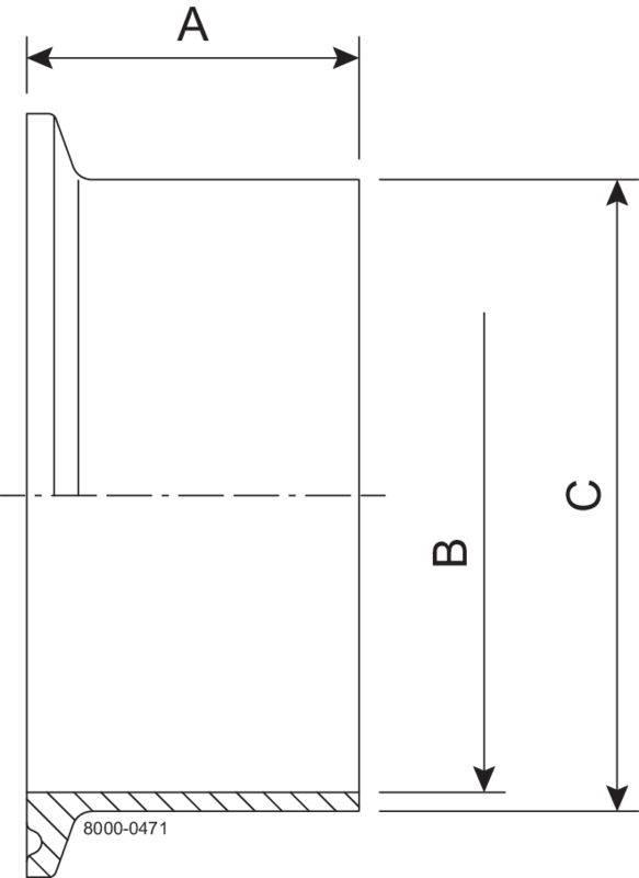 14MPW-3-304-7 - HEAVY WALL TANK FERRULE