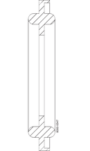 40MPF-SFY-2 1/2 - FLANGED TC GASKET 2.5" VITON