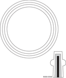 A40MP-GR-3 - TC GASKET 3" PTFE ENVELOPE
