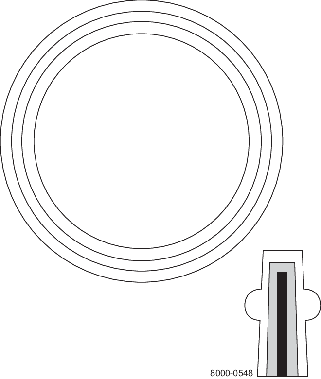 A40MP-GR-2 1/2 - TC GASKET 2.5" PTFE ENVELOPE