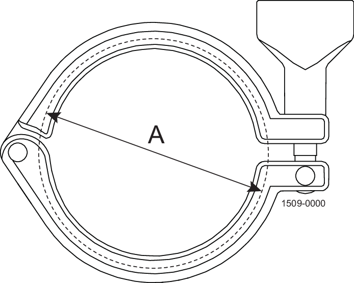 S13MHM-6-304 - SINGLE HINGE CLAMP WINGNUT NO HOLE