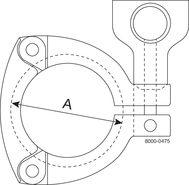 13MHHS-1-1 1/2-S-304 - SEGMENT CLAMP 1" & 1 1/2" 304