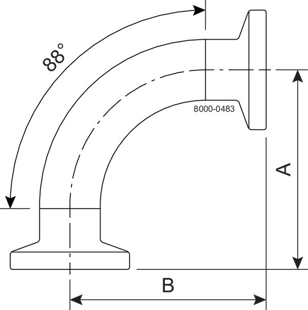 B288CMP-3-316L-PL - BPE TC 88 20RA/POL OD SF1