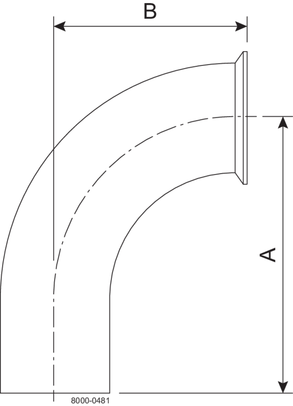 B2CMW-3-316L-PL - BPE TCXW 90 20RA/POL OD SF1