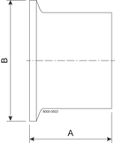 L14AM-1-316L-SF4 Type B - CLAMP FERRULE 25.4MM