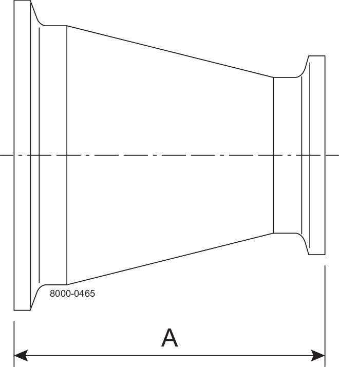 B31-14MP-1 1/2X3/4-316L-PL - BPE CONRED-TCXTC 20RA, SF1