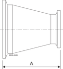B31-14MP-2 1/2X2-316L-PL - BPE CONRED-TCXTC 20RA, SF1