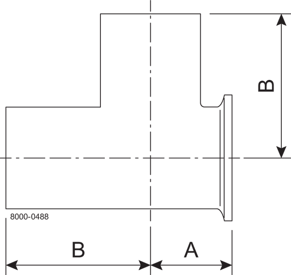 B7WMSW-1 1/2 316L-PL - BPE EQUAL T WXTCXW 20RA SF1